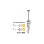 Cheville pour plaque de plâtre Spit DRIVA Ø4,5 35mm / 100pce