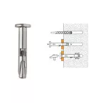 Spit UDZ Metal Nail Plug Anchor 6mm x 35mm Pack of 100