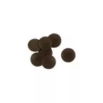 Capuchon plat pour chevilles toges métalliques brun / 100pce