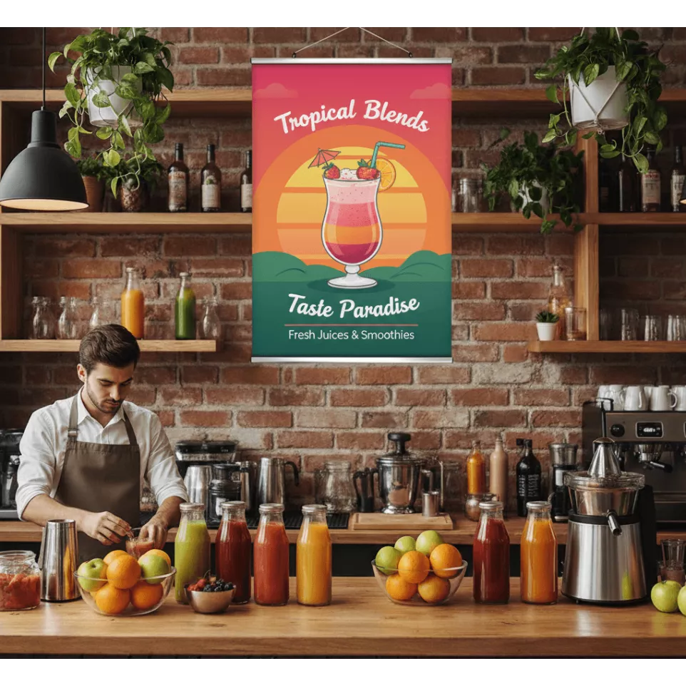 Kakémono suspendu PVC