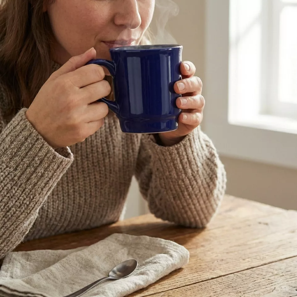 Marknad bleu foncé  Mug en céramique...