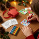 Rodjol rouge  Jeu de coloriage de Noël 