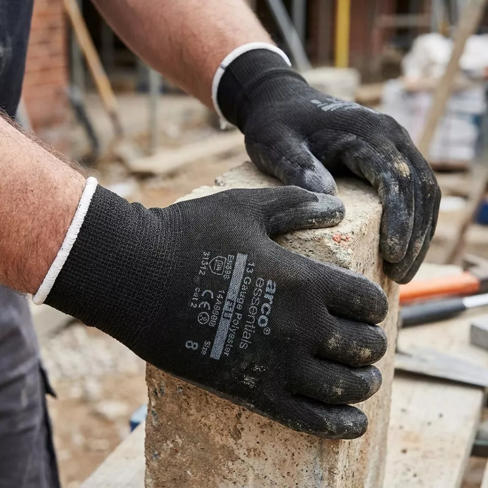 12 Arco Essentials Poly Pu Blk Size 7...