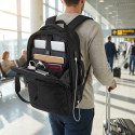 Donau Travel Warsaw Backpack, 23L, 15.6", Black