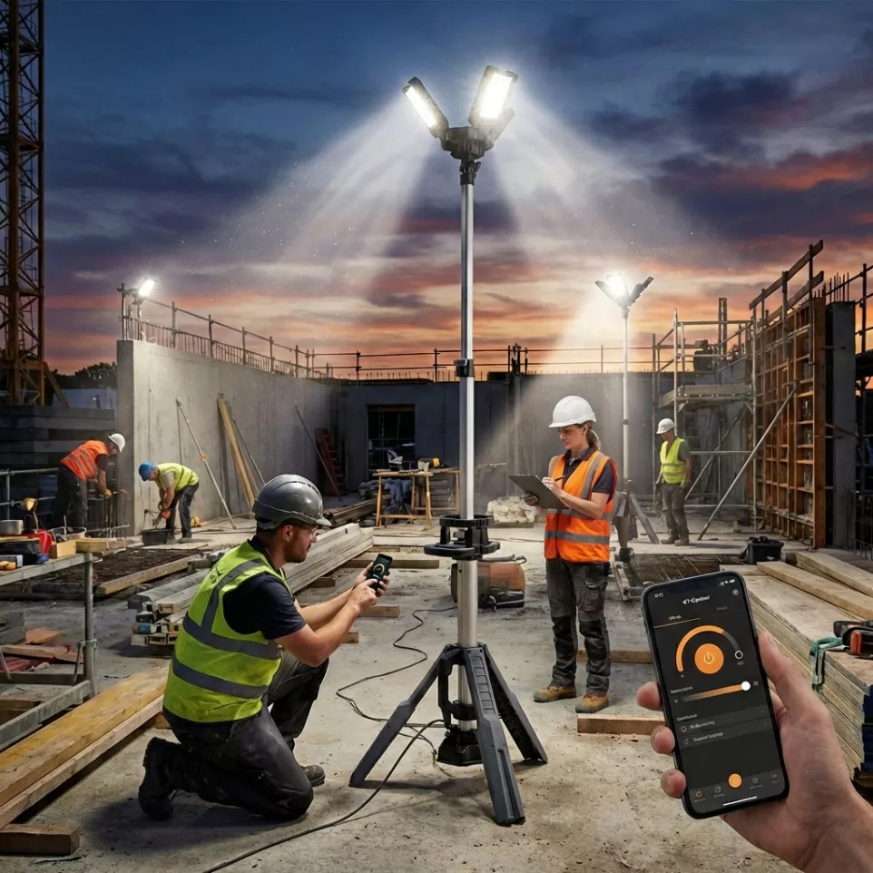 Projecteur de chantier 3 têtes -...