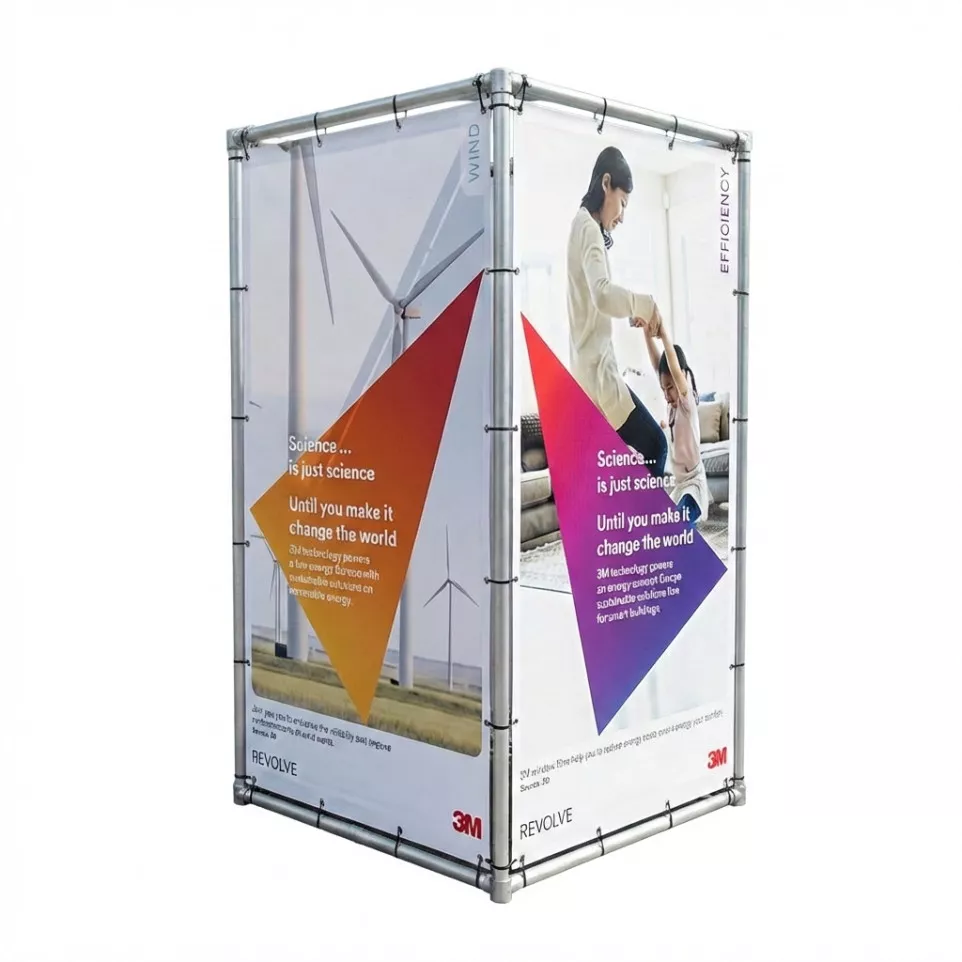 Advertising structure cube