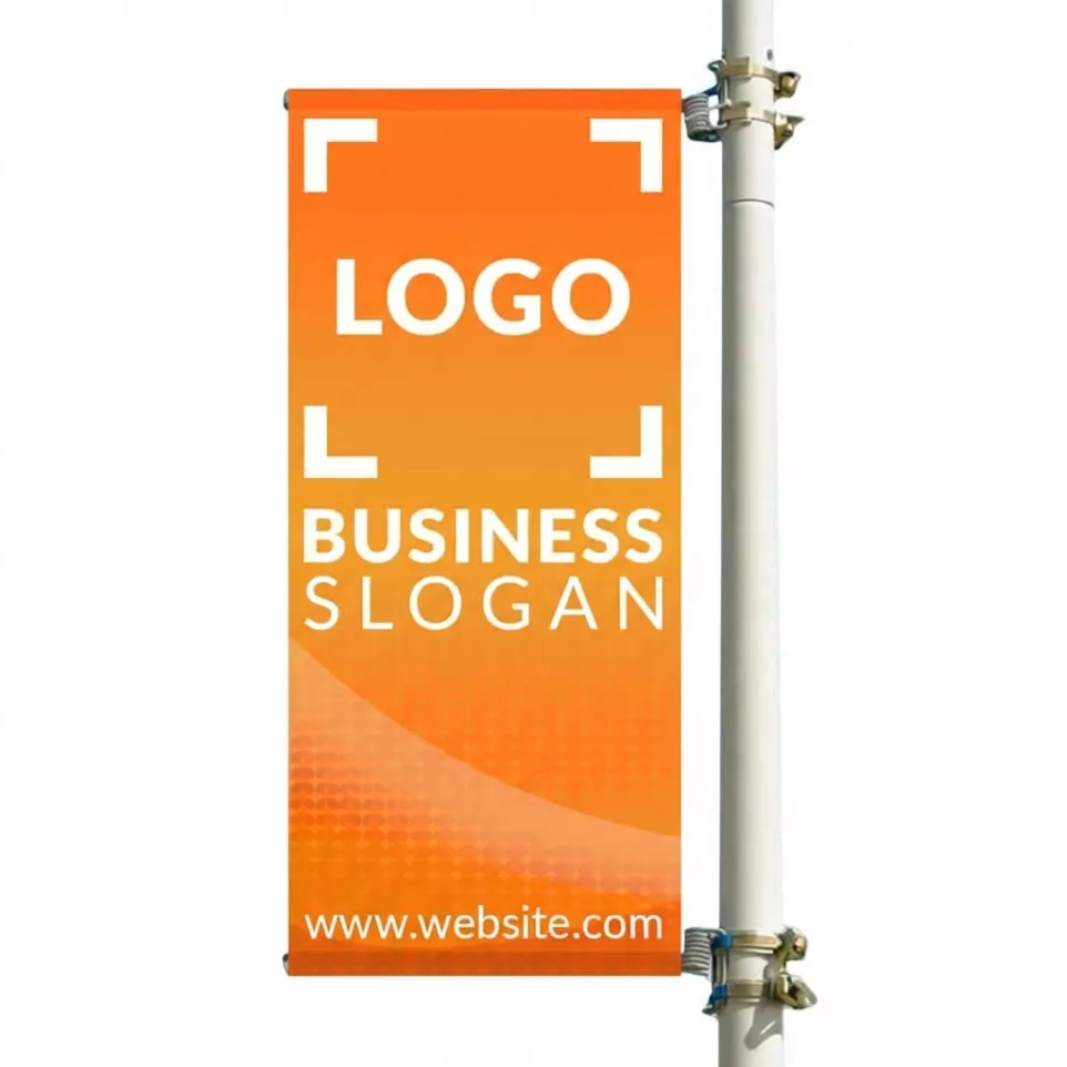 Street lamp banner