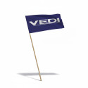 Drapeau à main sur hampe