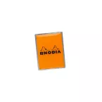 Rhodia Pin's ORANGE logo NOIR 2x2,6-/ St.