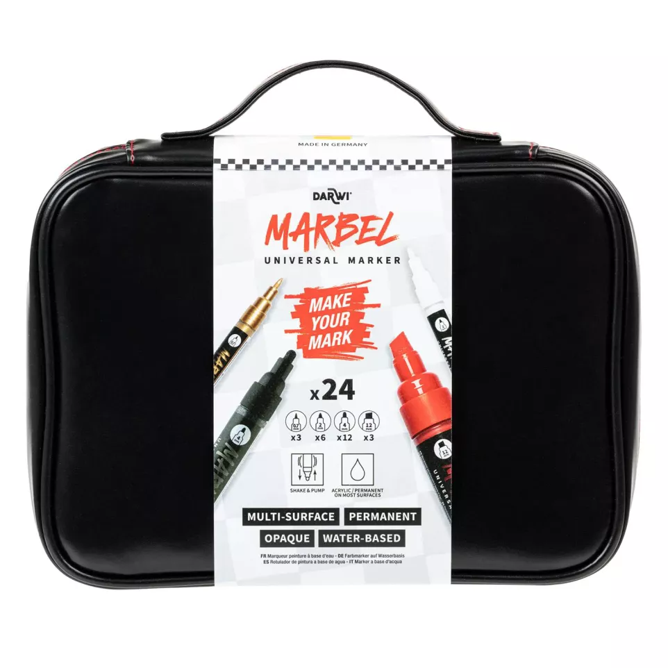 Marbel tas 24 markers-/ St.