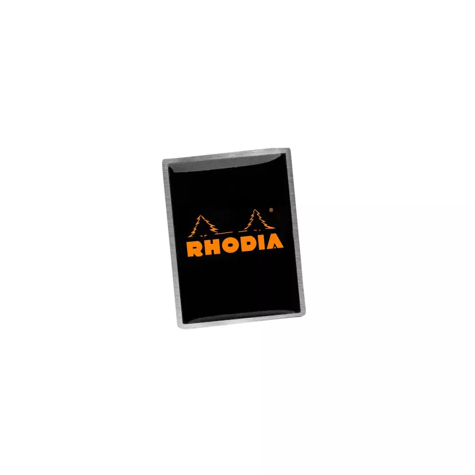 Rhodia Pin's NOIR logo ORANGE 2x2,6-/...