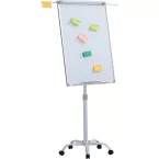 OFFICE products tableau de conférence, 70 x 100 cm, en aluminium, magnétique, mobile