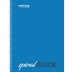 OFFICE PRODUCTS Spiral Bound Notebook, A5, 80 Sheets, 5mm Squared