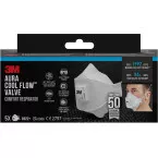 3M Aura 9322+ Comfort Cool Flow Respirator Mask FFP2 with Valve Pack of 5