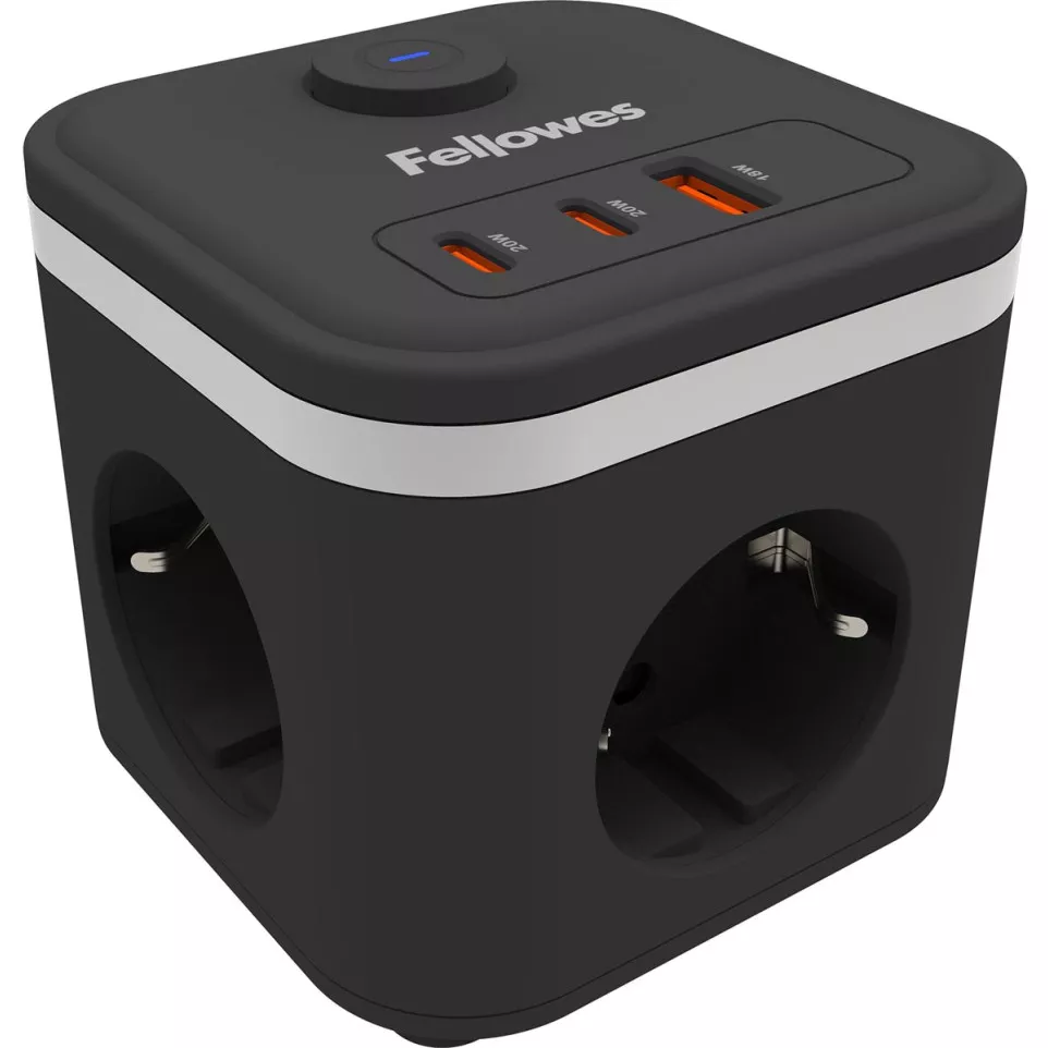 Fellowes douille Power Cube, 3 prises...