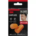3M 1100 Ear Plugs, Noise Reduction up to 35 dB, Blister Pack of 8 Pieces with Carry Case