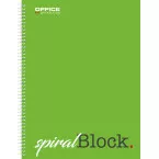 OFFICE products cahier à reliure spirale, A4, 80 feuilles, quadrillé 5mm