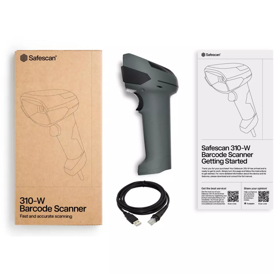 Safescan lecteur de codes-barres 310-W