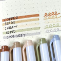 ZEBRA MILDLINER Double-Ended Highlighter, Neutral, Set of 5, Assorted Colors