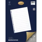 Multo muziekpapier voor ft A4, 23-gaatsperforatie, 50 vel