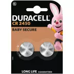 Duracell pile bouton CR2450, blister de 2 pièces