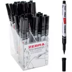 ZEBRA textielmarker, fijn, zwart, volume