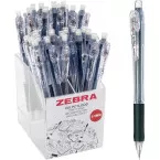 ZEBRA Tapli clip porte-mine, 0,5 mm, HB, noir, livraison avec présentoir