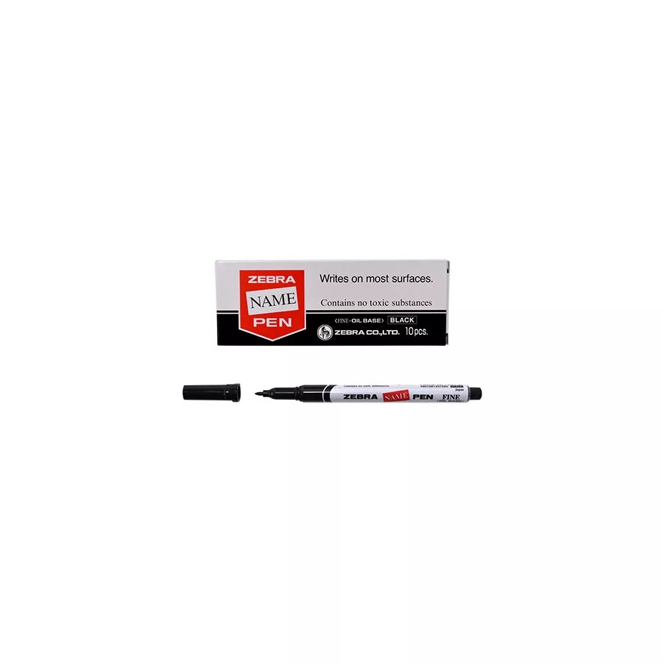 ZEBRA marqueur textile, fin, noir