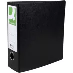 Q-CONNECT Lever Arch File, for A5, Cardboard, Portrait, 80 mm Spine, Black