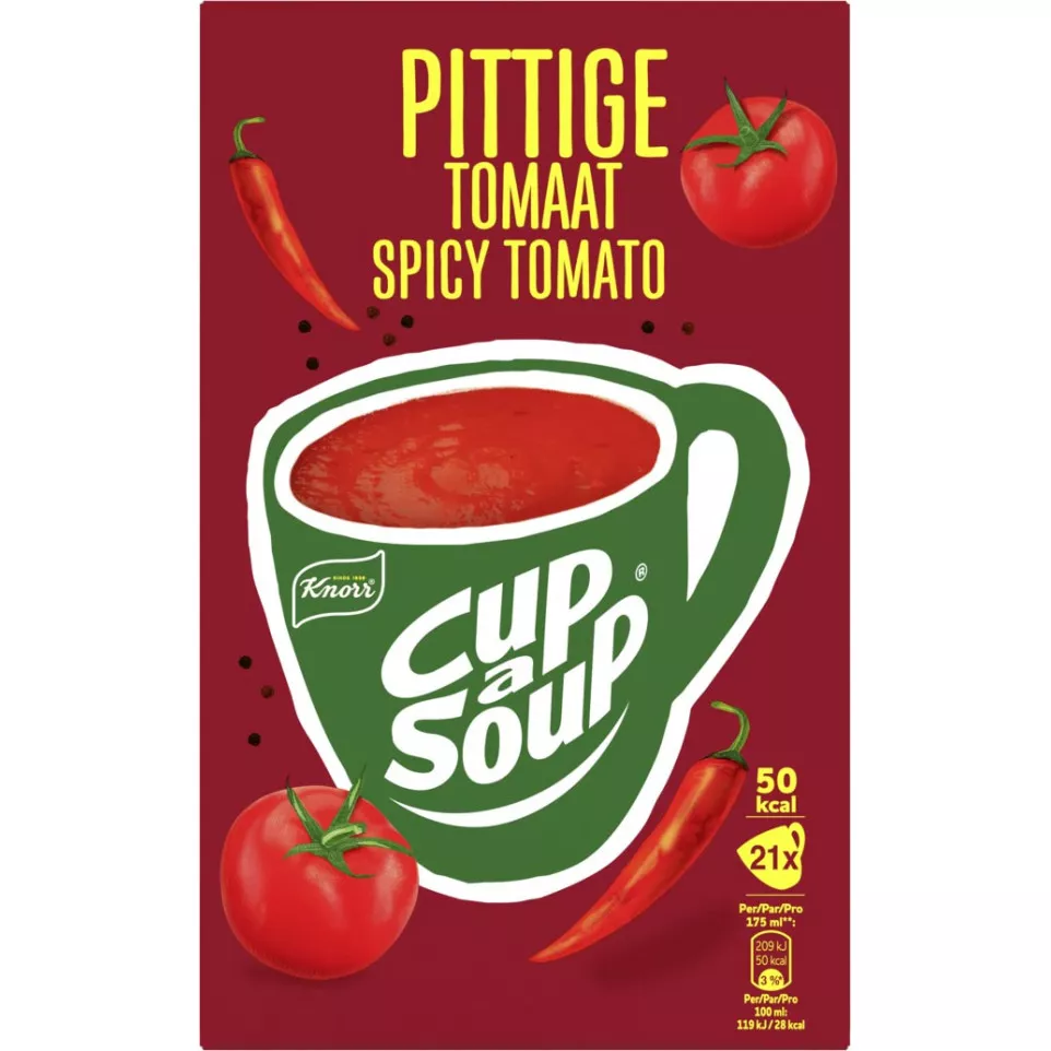 Knorr Cup-a-Soup spicy tomato, paquet...