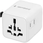 Gembird adaptateur mondial, blanc