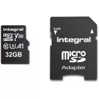 Integral microSDXC V30 Memory Card, 32GB