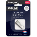 Integral ARC clé USB 3.0, 64 Go, argent