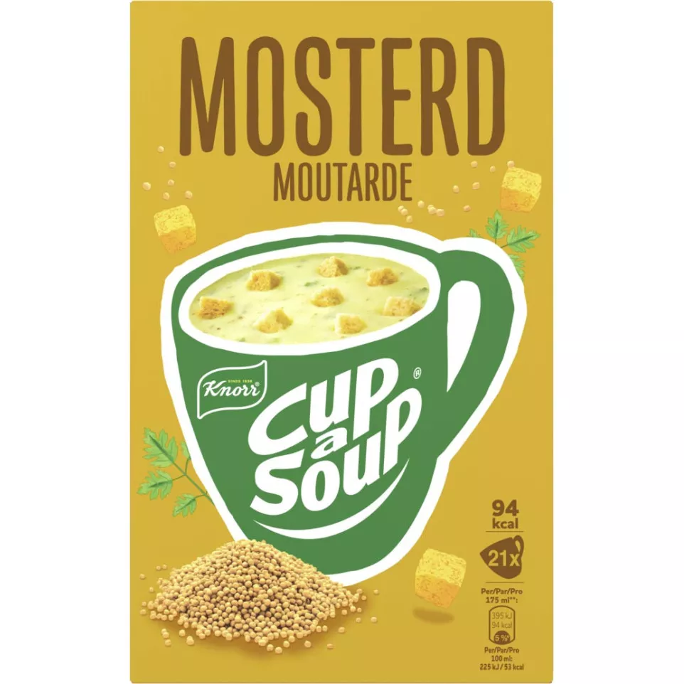 Knorr Cup-a-Soup moutarde, paquet de...
