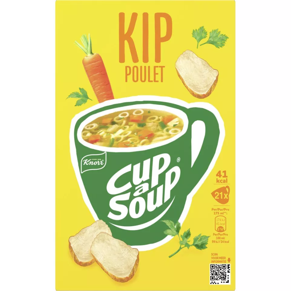 Knorr Cup-a-Soup poulet, paquet de 21...