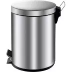 V-part poubelle à pédale 5 l, acier inoxydable