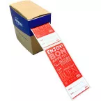 Avery tamper-evident meal labels with indicator 40 x 95 mm dispenser box of 250 pieces