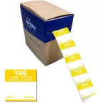 Avery etiketten voedselcodering, HACCP, dinsdag, ft 25 x 25 mm, dispenser van 1000 stuks