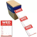 Avery etiketten voedselcodering, HACCP, woensdag, ft 40 x 56 mm, dispenser van 500 stuks