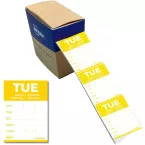 Avery food safety labels HACCP Tuesday 40 x 56 mm dispenser box of 500 labels