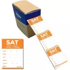 Avery étiquettes alimentaire, HACCP, samedi, ft 40 x 56 mm, boîte dévidoir de 500 pièces