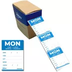 Avery etiketten voedselcodering, HACCP, maandag, ft 40 x 56 mm, dispenser van 500 stuks