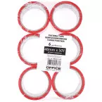 Office products packing tape, 48 mm x 46 m, red