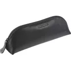 Maverick Leather Pouch, Oval, Black