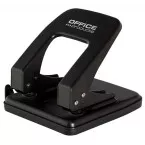 OFFICE products hole punch, 40 sheets, metal, black