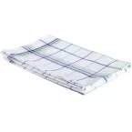 Handdoek Christelle, ft 50 x 70 cm, geruit, groen blauw, pak van 6 stuks