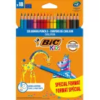 Bic Kids kleurpotlood Evolution, blister van 14 + 4 gratis