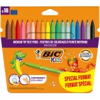 BIC Kids Kid Couleur Felt Tip Pens - 14 + 4 Free Markers
