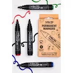 Artline Dry-Safe Eco-Green Permanent Markers 2.0-5.0mm Chisel Tip 4 Pack