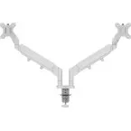 Leitz Ergo Space Saving Dual Monitor Arm Light Grey